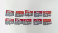 Lot of 10 - 32GB Sandisk Ultra Plus & Pixtor Micro SD Memory Cards picture