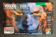 3DFX VOODOO 5 5500 PCI 64MB APPLE MAC BIOS Box,  Card Install CD Manual Pwr Cble picture