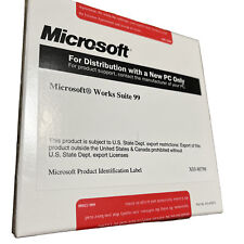 VINTAGE Microsoft Works Suite 99 w/Certificate of Authenticity PC New Sealed picture