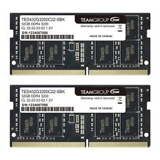 Teamgroup Elite Ddr4 64Gb Kit (2 X 32Gb) 3200Mhz Pc4-25600 Cl22 (2933Mhz Or 2666 picture