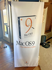 Apple  Mac OS9 Cloth Banner Think Different 64 x 24 inches NEW ORIGINAL Vintage picture