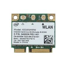 100pcs Intel Ultimate-N 6300 633ANHMW Dual Band 450Mbps Half Mini PCIe WiFi Card picture