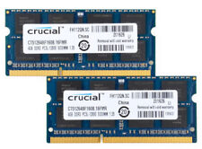 Crucial 8GB (2x 4GB )Kit DDR3L PC3L-12800 1600 MHz Laptop SODIMM DDR3 MEMORY RAM picture