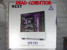 READ CONDITION NZXT Premium Compact Mid Tower ATX Case CA-H510I-W1 RGB Lighting picture