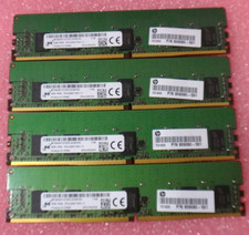 Lot of 4 8GB DDR4 PC4-2400T ECC Registered Server RAM 32GB 1Rx8 RDIMM MICRON picture