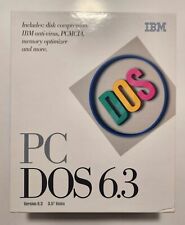 Vintage Version of IBM PC DOS 6.3  Package with Manuals and 5- Discs P82G5400 picture
