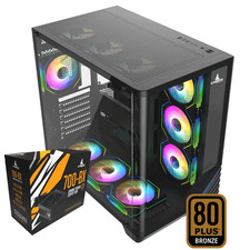 Iceberg Gaming Combo Case Wave L seven (7) aRGB Fans and PSU 700W 80 plus Bronze picture