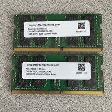 32GB (2x16GB) OEM GENUINE MEMORY DDR4-2666 SODIMM DWJ642GU42J9266NX-CRX picture