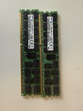 Lot of 2 Samsung 16GB DDR3 1600 ECC Registered RAM PC3L-12800R Tested & Working  picture
