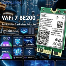 WiFi 7 Card Network M.2 NGFF 8800Mbps BE200NGW WiFi Bluetooth5.4 Card Tri-Band picture