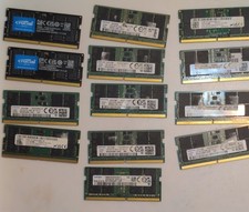 Bulk ram Assorted Laptop DDR4 and DDR5 RAM 16GB and 32GB Memory Lot of 13 Sticks picture