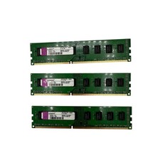 Kingston 6GB 3x2GB DDR3 RAM PC3-10600U Desktop Memory KP223C-ELD Green Good picture