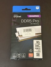 Crucial Pro OC 32GB (2 x 16GB) DDR5-6400 PC5-51200 CL32 RAM Memory Kit - WHITE picture